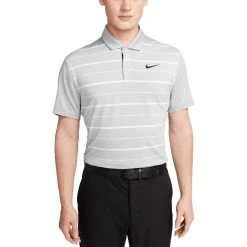 Nike Dri-FIT Tiger Woods Striped Polo -Ball Sports Equipment Discount Store nike dri fit tw striped polo light smoke grey itempicture