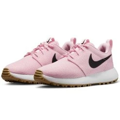 Nike Juniors Roshe 2 G Golf Shoes Soft Pink/Black/White -Ball Sports Equipment Discount Store nike juniors roshe 2 g golf shoes soft pink black dz6895 601 pair itempicture