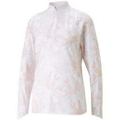 Puma Women's YOU-V Palm Quarter Zip -Ball Sports Equipment Discount Store puma 2023 womens you v palm quarter zip rose dust itempicture