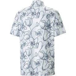 Puma Cloudspun Stems Polo -Ball Sports Equipment Discount Store puma cloudspun stems polo bright white evening sky back itempicture