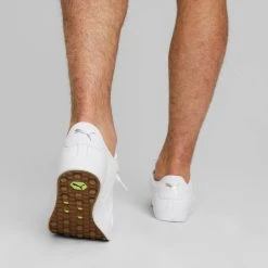 Puma Fusion Classic Golf Shoes White -Ball Sports Equipment Discount Store puma fusion classic golf shoes white 376982 01 model2 itempicture