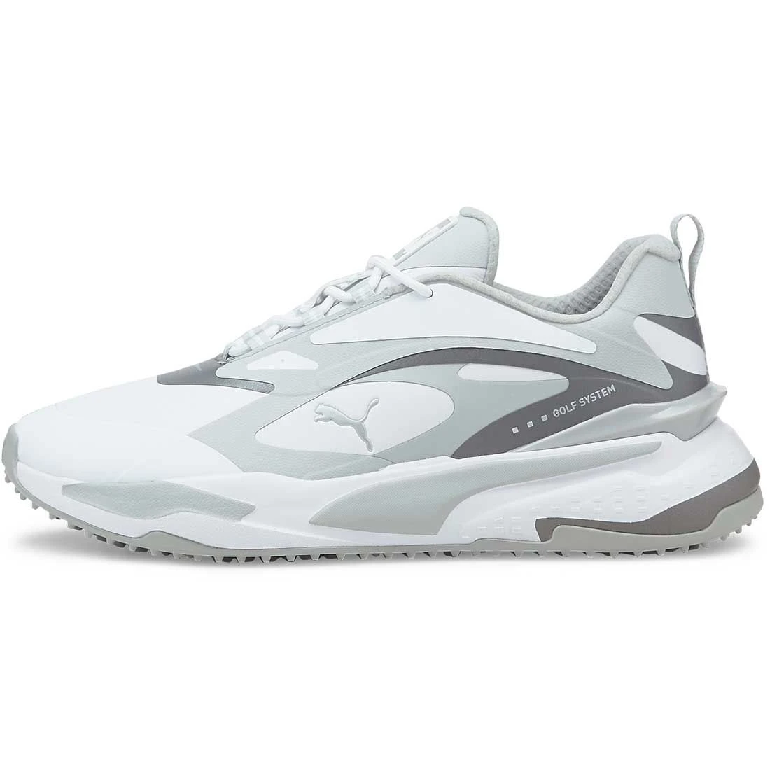 Puma GS-Fast Golf Shoes White/High Rise/Quiet Shade 1 Puma GS-Fast Golf Shoes White/High Rise/Quiet Shade