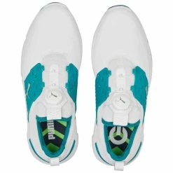 Puma Ignite Articulate Disc Golf Shoes White/Silver/Green Lagoon -Ball Sports Equipment Discount Store puma ignite articulate disc white silver green lagoon 376079 08 top itempicture