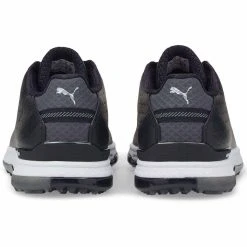 Puma Proadapt Alphacat Leather Golf Shoes Black/Silver -Ball Sports Equipment Discount Store puma proadapt alphacat leather golf shoes black silver 376044 02 heel itempicture