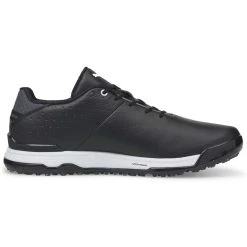 Puma Proadapt Alphacat Leather Golf Shoes Black/Silver -Ball Sports Equipment Discount Store puma proadapt alphacat leather golf shoes black silver 376044 02 profile2 itempicture
