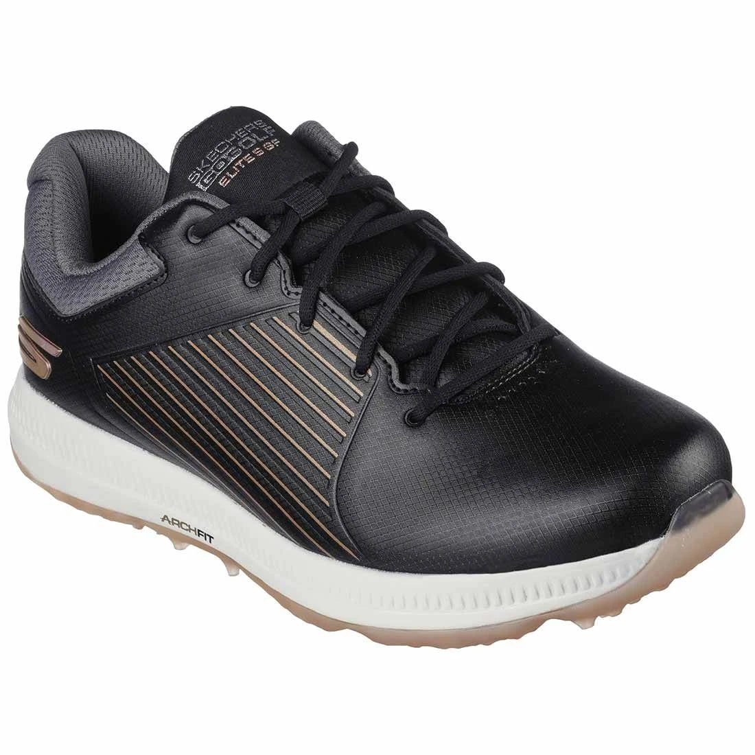 Skechers Women's Arch Fit GO GOLF Elite 5 GF Golf Shoes Black/Rose Gold 3 Skechers Women's Arch Fit GO GOLF Elite 5 GF Golf Shoes Black/Rose Gold - Image 3