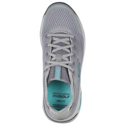 Skechers Women's GO GOLF Arch Fit Balance Golf Shoes Grey/Blue -Ball Sports Equipment Discount Store skechers womens go golf arch fit balance golf shoes grey blue top