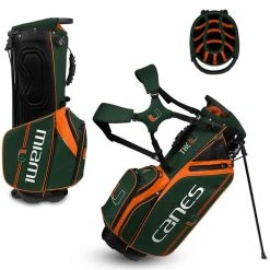 Team Effort NCAA Caddie Carry Hybrid Bag -Ball Sports Equipment Discount Store team effort ncaa caddie carry hybrid bag miami hurricanes itempicture