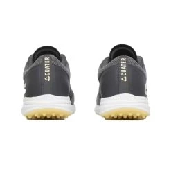 TravisMathew Cuater The Moneymaker Spikeless Golf Shoes Grey Pinstripe/Sunlight 9 TravisMathew Cuater The Moneymaker Spikeless Golf Shoes Grey Pinstripe/Sunlight -Ball Sports Equipment Discount Store travismathew the moneymaker spikeless golf shoes grey pinstripe sunlight heel itempicture